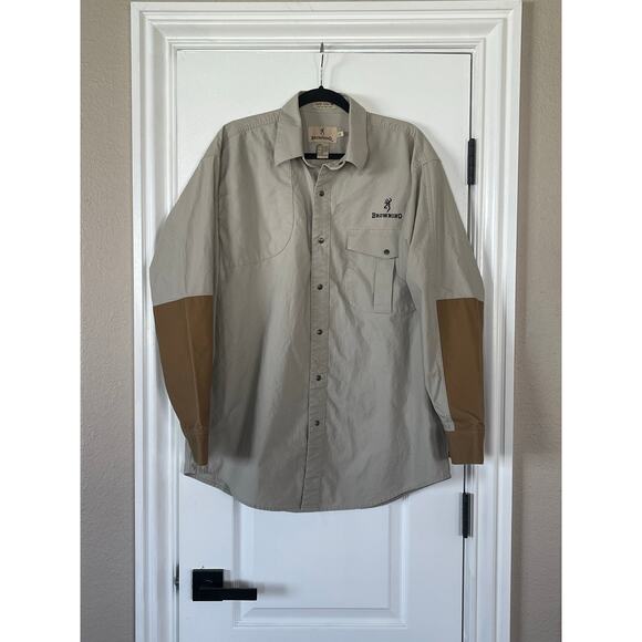 Browning Shirt Mens Cotton Hunting Shirt Super Naturals Padded Large - Picture 3 of 7